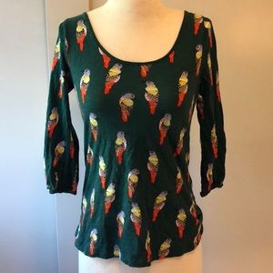 Anthropologie Postmark bird shirt!